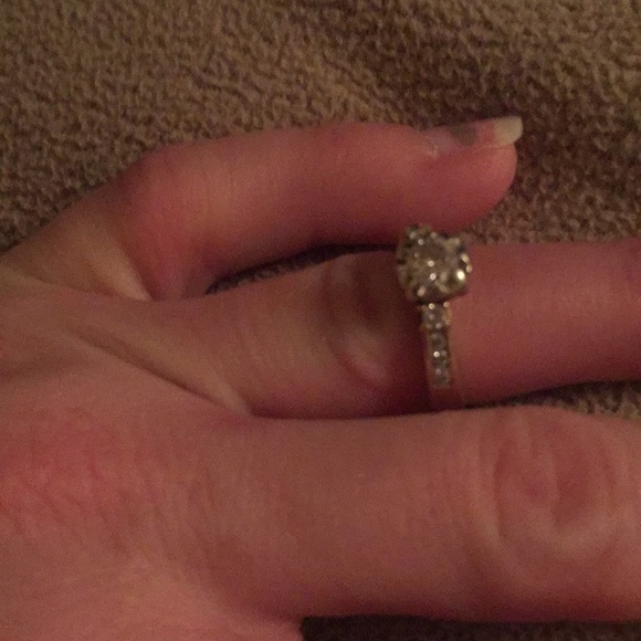 Diamond wrap for a solitaire ring. Size 4.  14k. - Picture 1 of 5